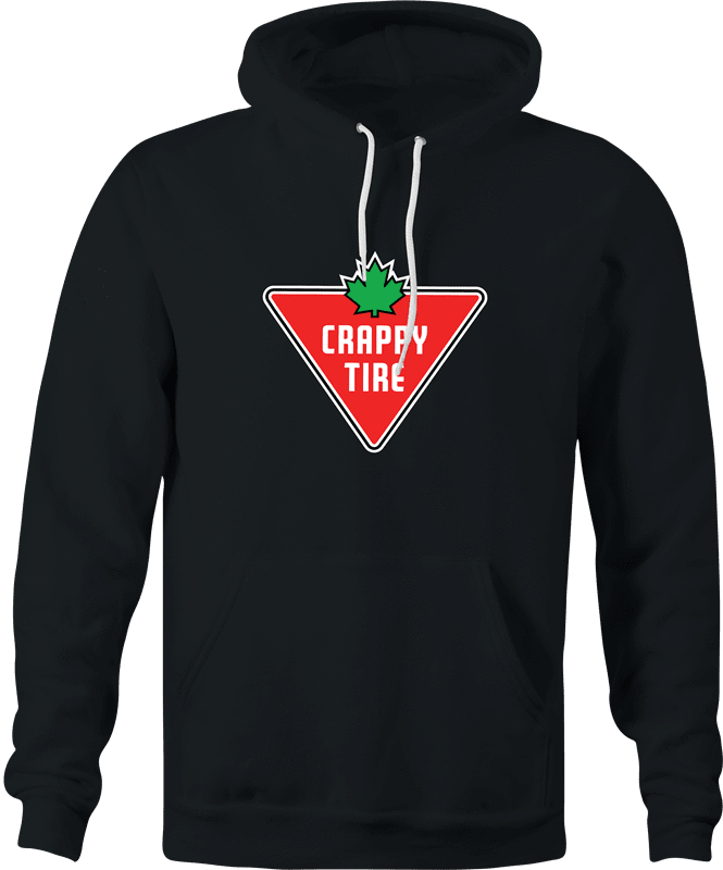 funny Crappy Tire hoodie women's black