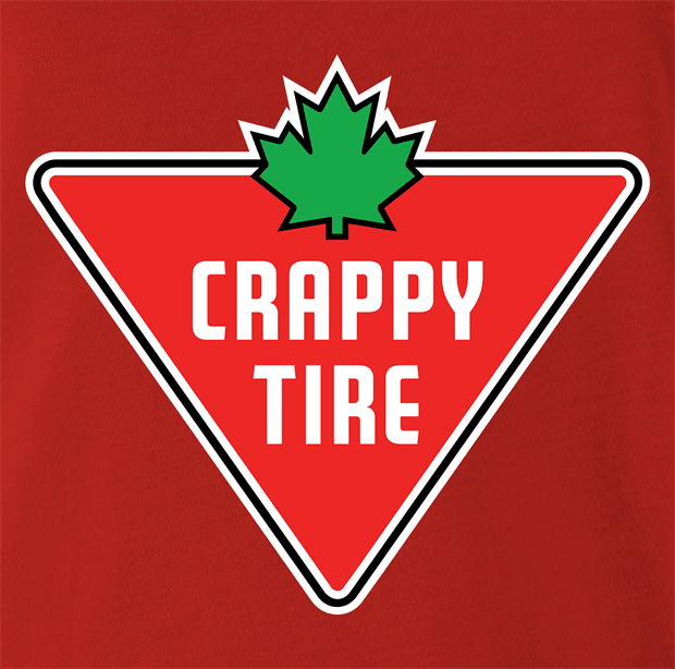 funny Crappy Tire t-shirt women's red
