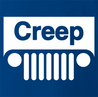 funny Creep off road driving Mashup t-shirt Creepy People men's royal blue