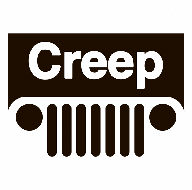 funny Creep off road driving Mashup t-shirt Creepy People men's white