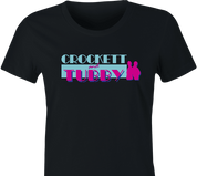 funny Miami Parody Crockett And Tubby Parody women's black