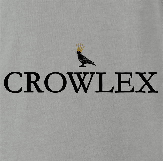 Funny Crowlex Luxury Watches - Crow Mashup Asrh Gey T-Shirt