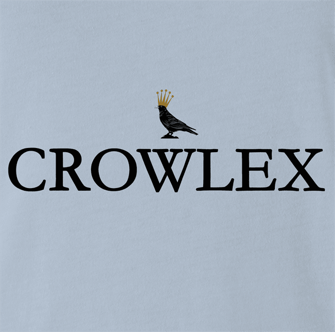 Funny Crowlex Luxury Watches - Crow Mashup Light Blue T-Shirt