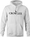 Funny Crowlex Luxury Watches - Crow Mashup White Hoodie