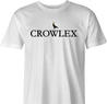 Funny Crowlex Luxury Watches - Crow Mashup White Men's T-Shirt