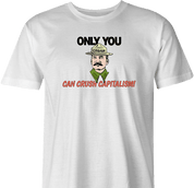 funny Only you can crush capitalism - Communist Stalin Smokey the Bear Parody white men's t-shirt