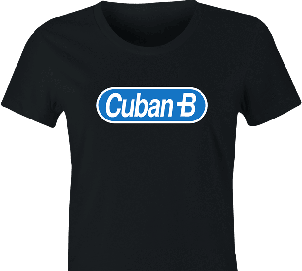 funny I'm Cuban B Half Baked Parody women's black