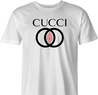 funny Cucci italian fashion house men's white t-shirt 
