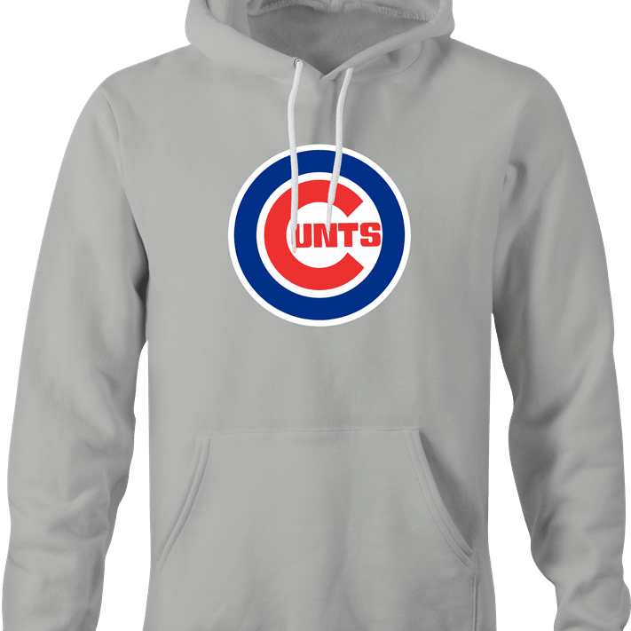 Funny Baseball Chicago Cunts Offensive Parody T-Shirt Ash Grey Hoodie