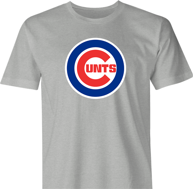 Funny Baseball Chicago Cunts Offensive Parody Men's T-Shirt