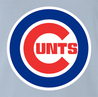 Funny Baseball Chicago Cunts Offensive Parody Red T-Shirt