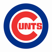 Funny Baseball Chicago Cunts Offensive Parody White Tee