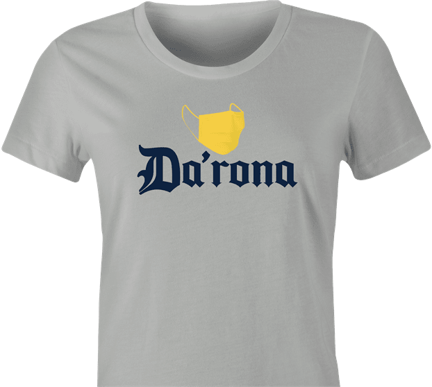 Caronavirus COVID 19 mexican beer women's grey t-shirt
