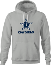 funny dallas cowgirls hoodie men's grey
