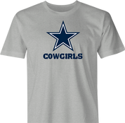 funny dallas cowgirls t-shirt men's grey