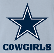 funny dallas cowgirls t-shirt men's light blue