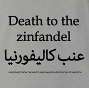 Funny offensive zinfandel wine ash grey t-shirt