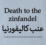 Funny offensive zinfandel wine light blue t-shirt