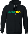 Funny Debt 365 online sports gambling Parody Men's black hoodiehirt