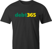 Funny Debt 365 online sports gambling Parody Men's black T-Shirt