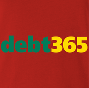 Funny Debt 365 online sports gambling Parody Men's red T-Shirt