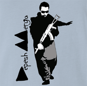 funny Peshmerga 80's music Mashup Parody light blue men's t-shirt