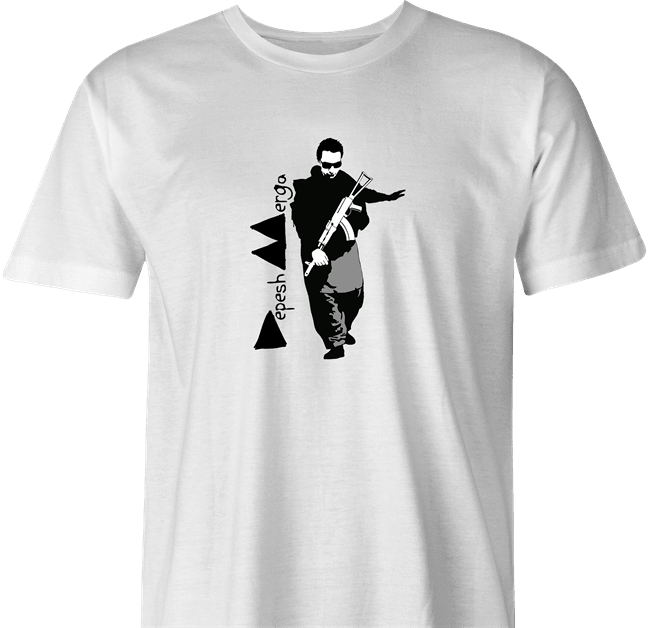 funny Peshmerga 80's music Mashup Parody white men's t-shirt