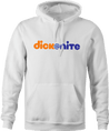 Funny Dick At Night Booty Call Parody White Hoodie