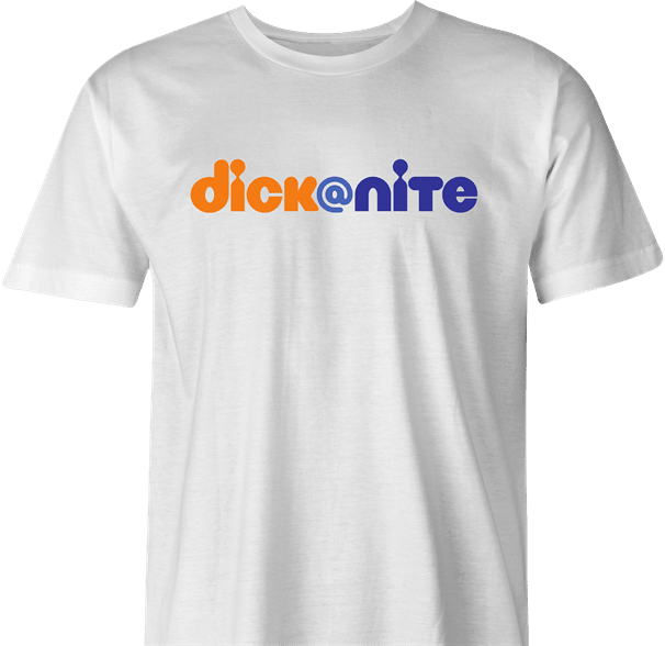 Funny Dick At Night Parody White Men's T-Shirt