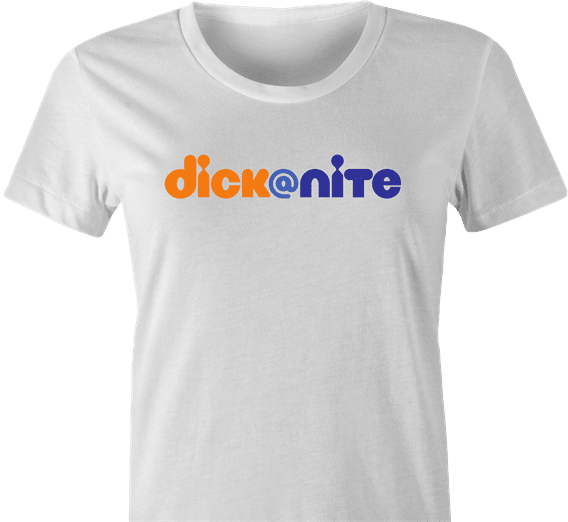 Funny Dick At Night Booty Call Parody White Women's T-Shirt