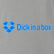 funny dick in a box dropbox mashup t-shirt ash