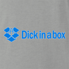 funny dick in a box dropbox mashup t-shirt ash