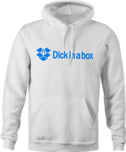 funny dick in a box dropbox mashup white hoodie