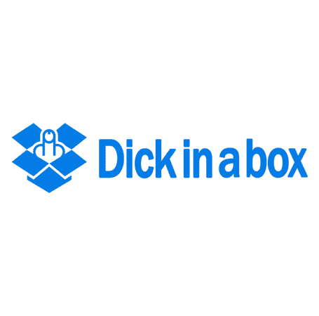 funny dick in a box dropbox mashup t-shirt white