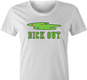 Funny Dick-Out Golf women's t-shirt white 
