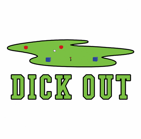 Funny Dick-Out Golf  t-shirt white 