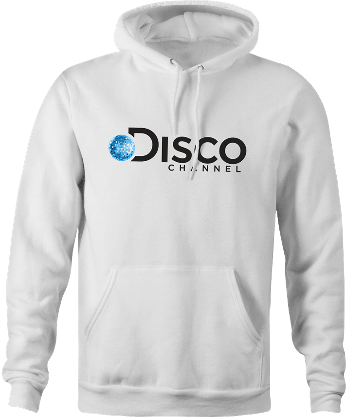 Funny Disco Network Mashup white hoodie