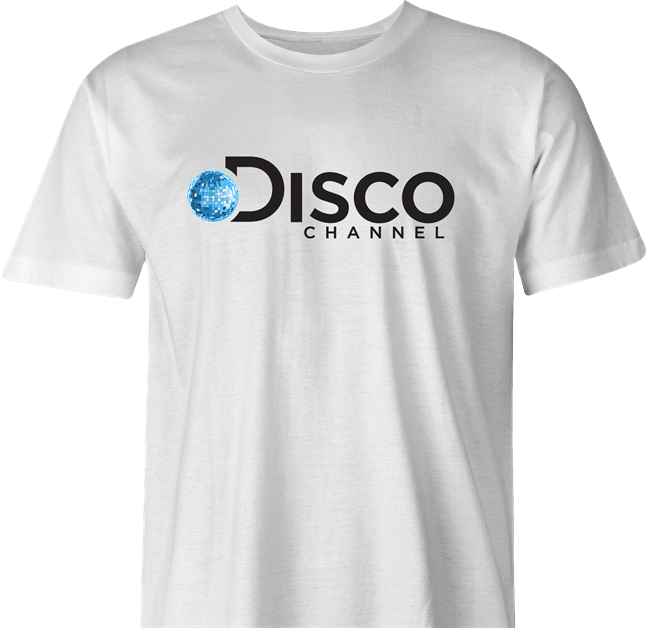 Funny Disco Network Mashup White Men's T-Shirt
