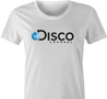 Funny Disco Network Mashup white women's t-shirt