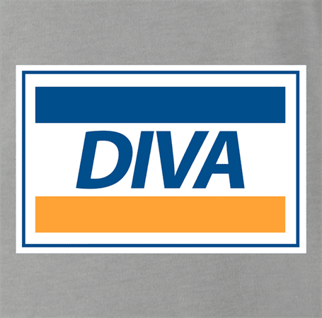 diva parody ash grey t-shirt as seen on Rent Live