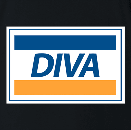 diva parody black t-shirt as seen on Rent Live