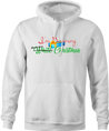 funny Diverse Happy Holidays Hannukah Kwanzaa Diwali Christmas Holiday Parody white hoodie