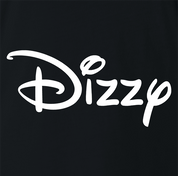 funny dizzy lightheaded mashup black t-shirt