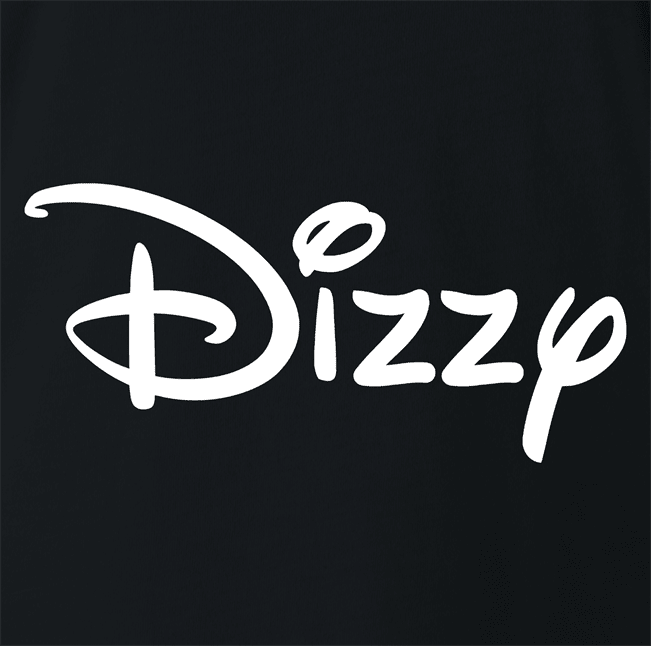 funny dizzy lightheaded mashup black t-shirt