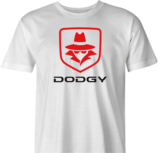 Funny Dodgy cars - Great Tee For Your Secretive Friends Parody White Men's T-Shirt