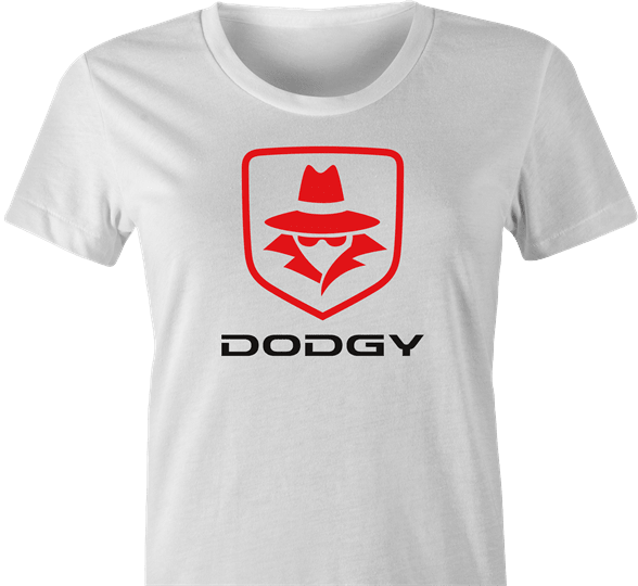 Funny Dodgy cars - Great Tee For Your Secretive Friends Parody White Women's T-Shirt