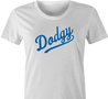 funny dodgy baseball british slang parody women's t-shirt white 
