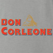 funny don corleone mashup ash grey tee