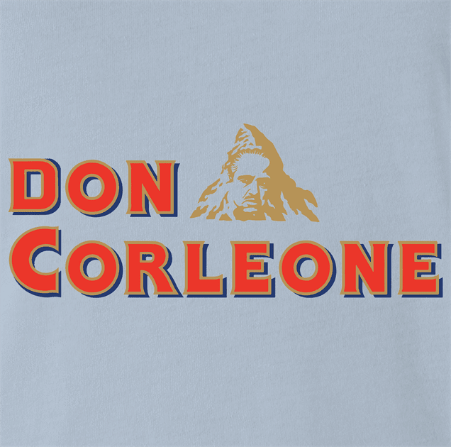 funny don corleone mashup light blue tee