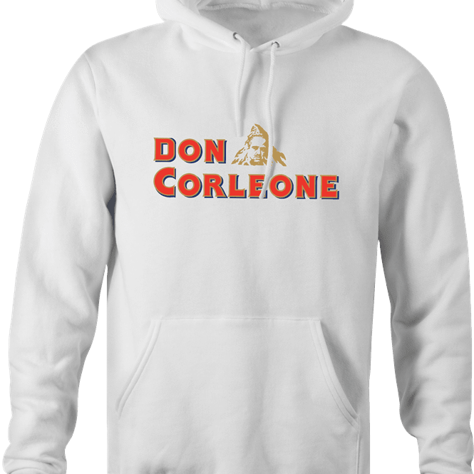 funny don corleone mashup white hoodie